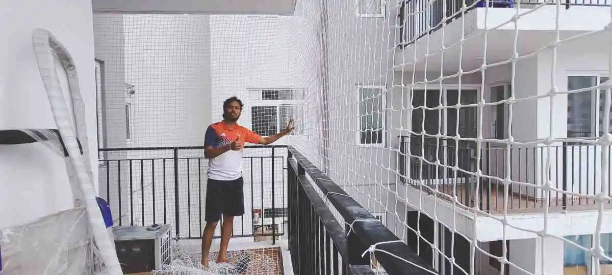 balcony safety nets , anti bird nets installation, children safety nets, bird control safety nets, pigeon safety nets, pigeon nets installation charges, pigeon nets in coimbatore, rb safety nets