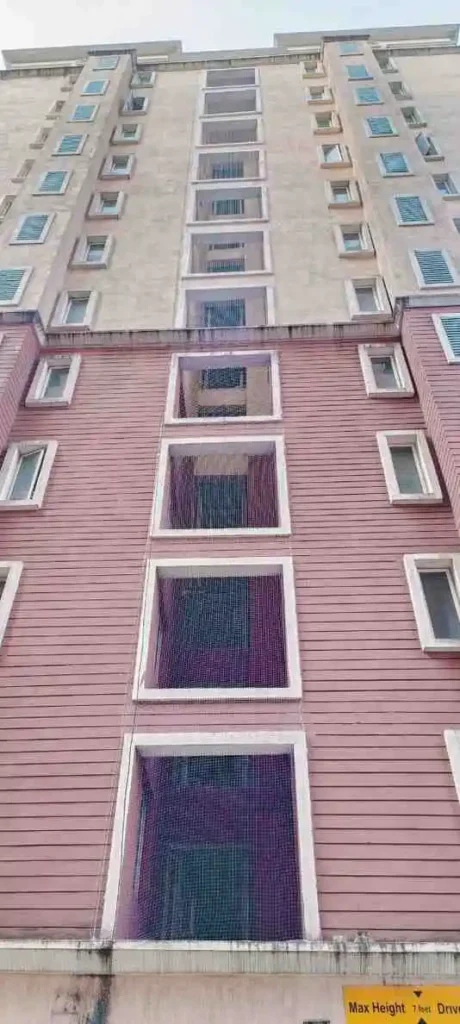 Duct area safety nets for apartments, Pigeon safety nets, Bird protection nets, Duct area safety nets, duct area safety nets services In Bangalore, pigeon nets service