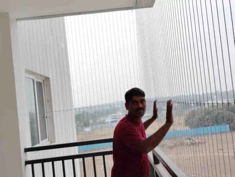 Best Invisible grill for balcony in Hyderabad Invisible grill,Balcony Invisible Grill In Chennai, invisible mesh for balcony, invisible balcony grill, invisible wire for balcony, transparent grill for balcony